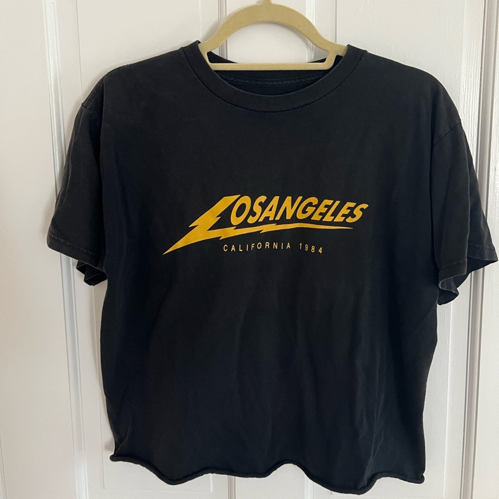 Brandy Melville L.A. Lightning Bolt Tee Shirt